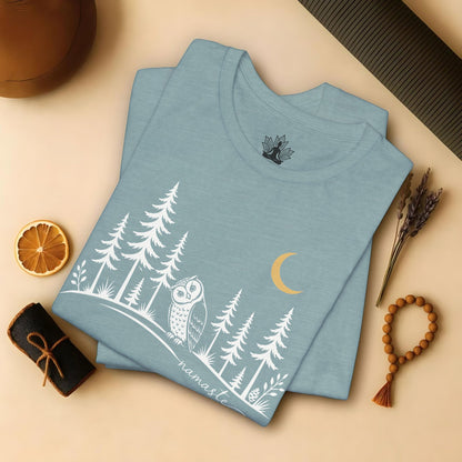 Namaste Forest Owl Tee