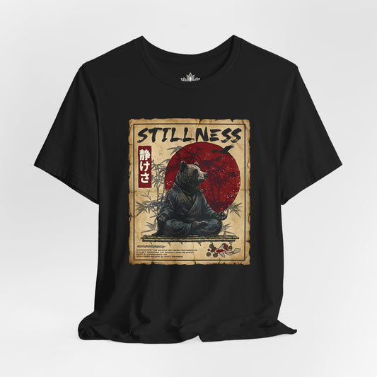 Zen Bear Stillness – Japanese Meditation Art Men Tee
