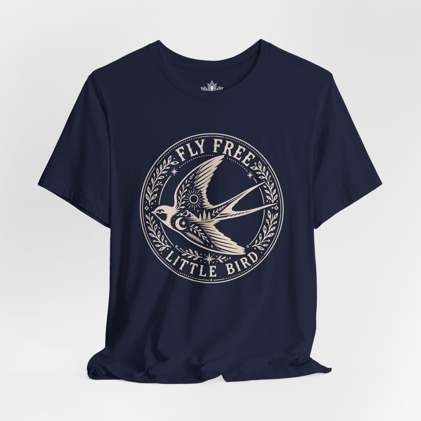 Fly Free, Little Bird Badge Tee