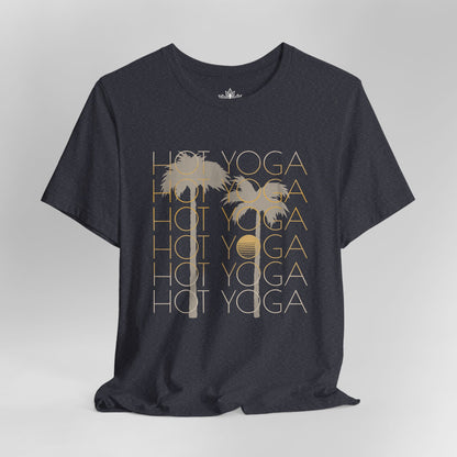 Hot Yoga Vibes - Palm Sunset Tee