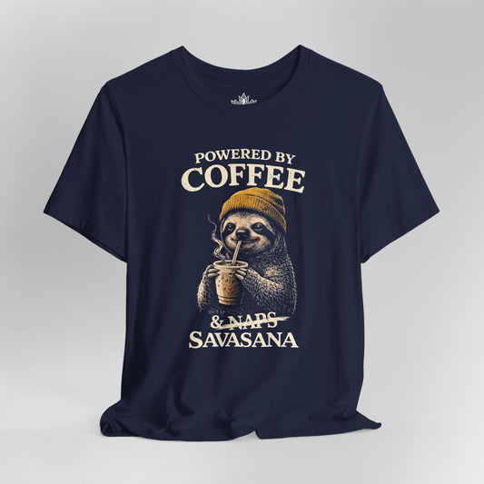 Powered By Coffee & Savasana Men Tee