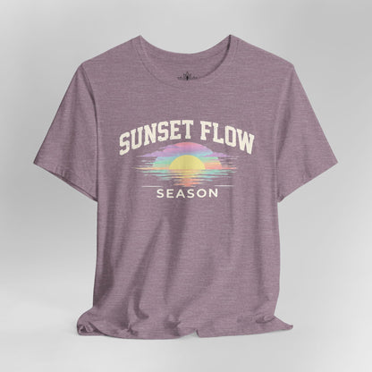 Retro Pastel Sunset Flow Season Tee