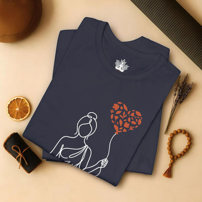Mindful Love Yogini – Valentine Yoga Tee