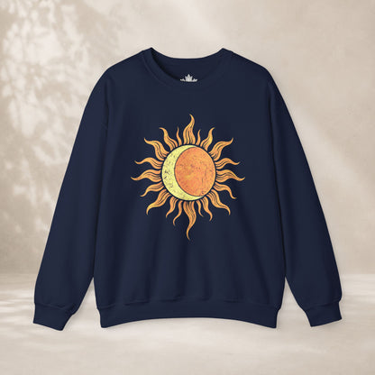 Celestial Balance Sun & Moon Boho Sweatshirt
