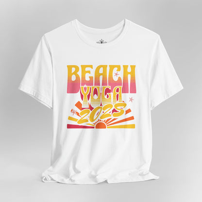 Beach Sunrise – Retro Yoga Retreat Tee