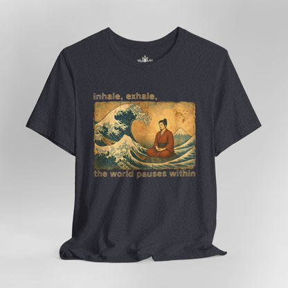 Inhale Exhale Japanese Wave Men Tee