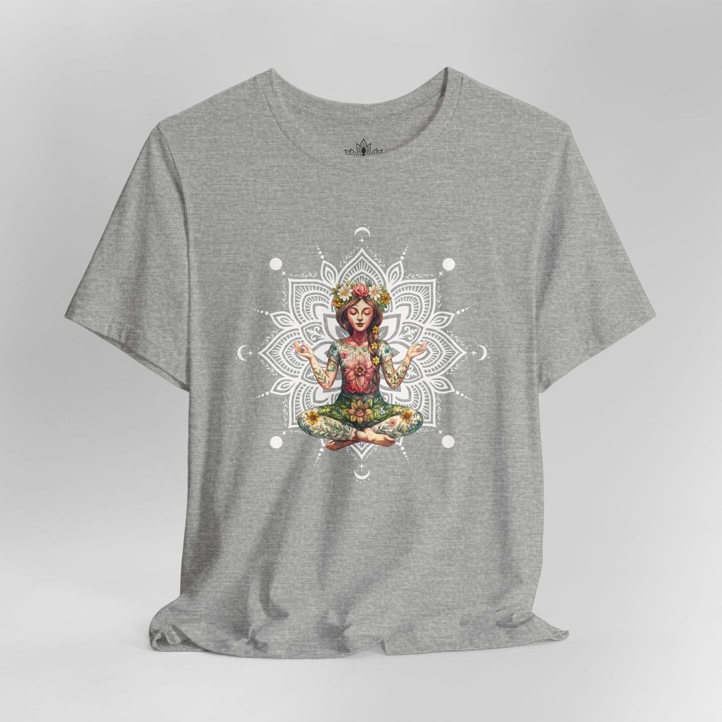 Boho Méditation Fleurie – Posture du Lotus Botanique