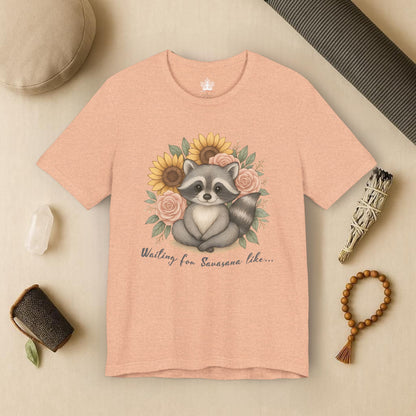 A Savasana Mood – Cute Raccoon Yoga Tee
