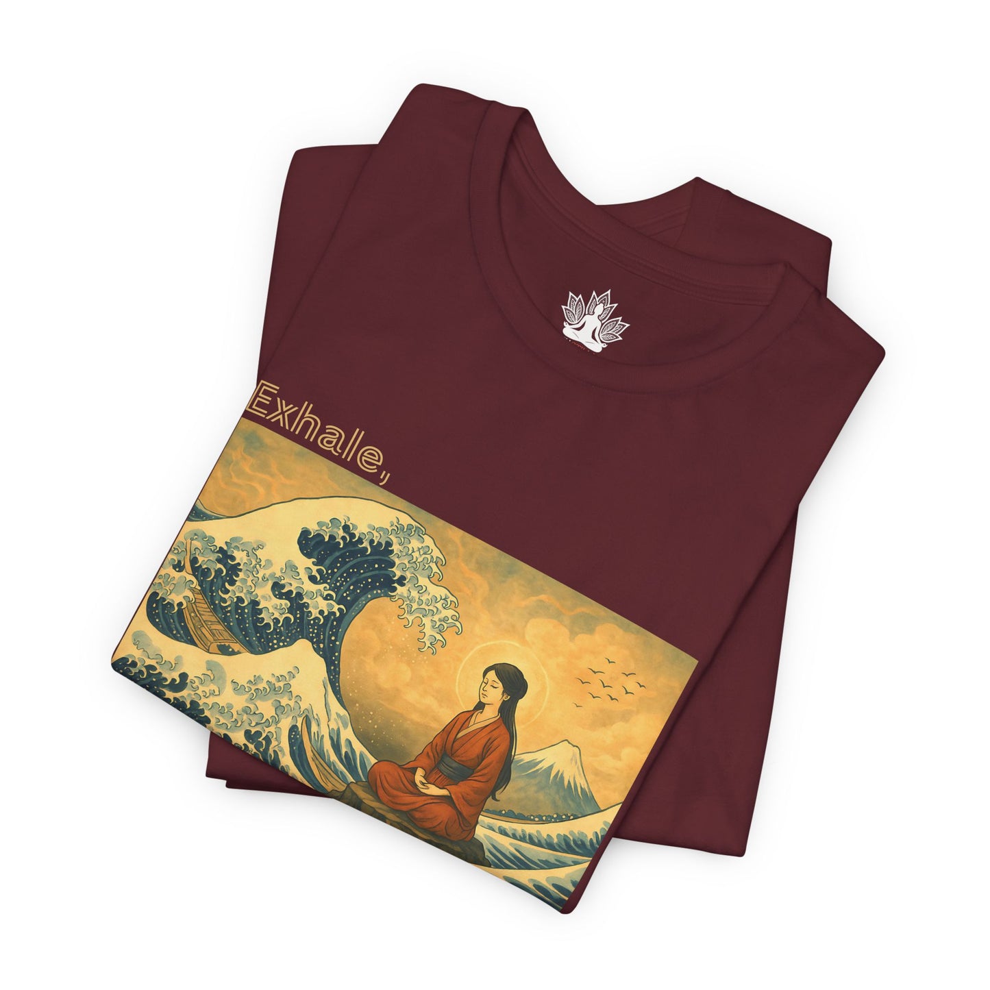 Exhale – Mindful Japanese Wave Men Tee