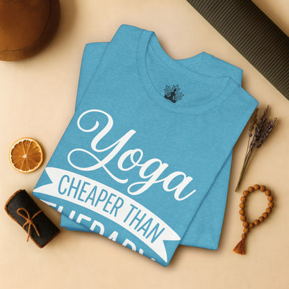 Yoga Cheaper Than Therapy Tee