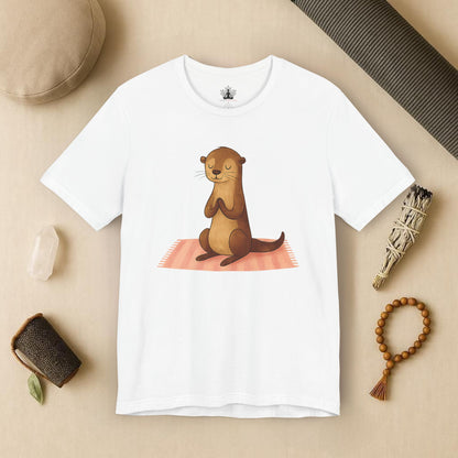 Peaceful Otter – Mindful Lotus Pose Tee