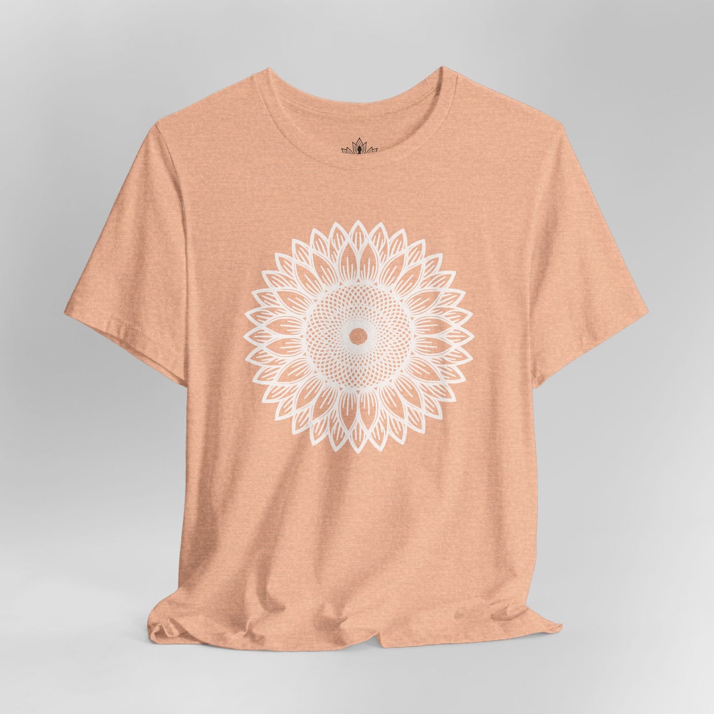 Sunflower Mandala – Geometric Mindful Tee