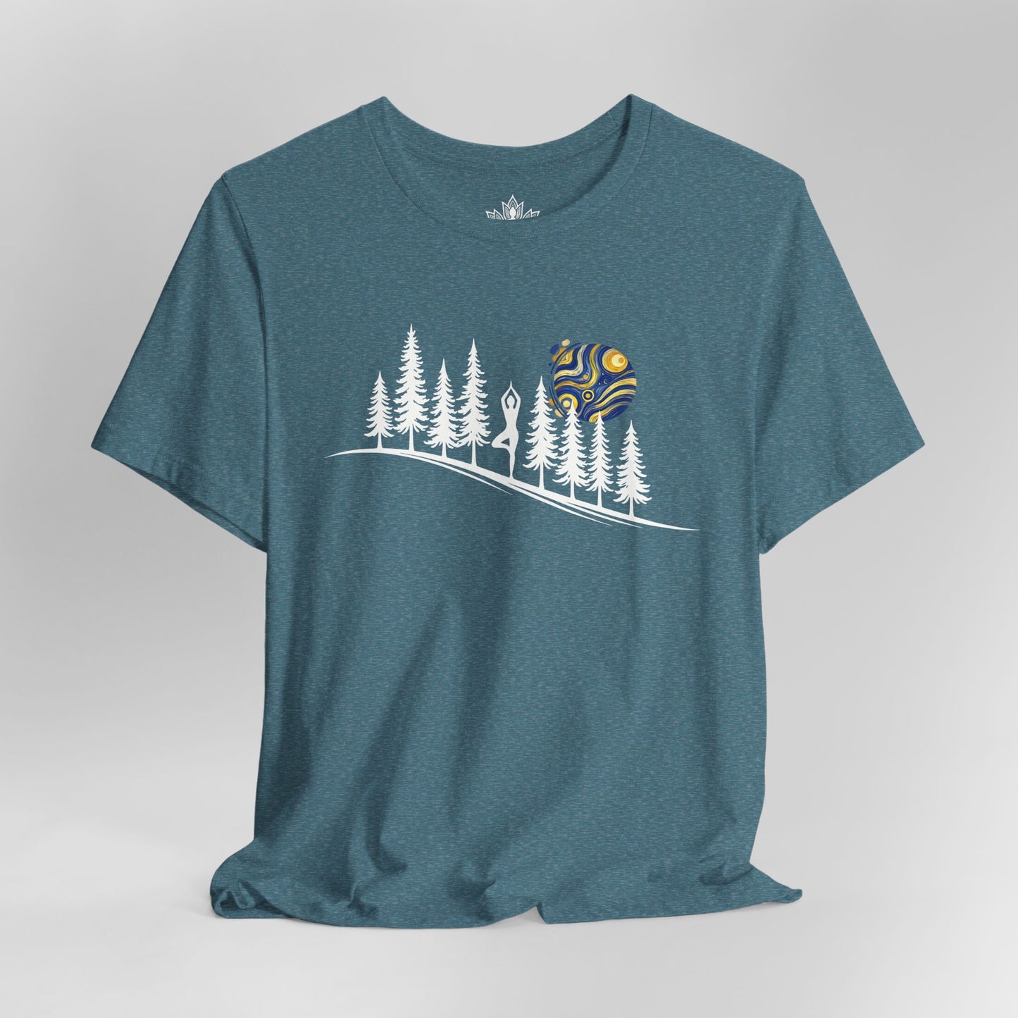 Forest Tree Pose In The Moonlight Tee