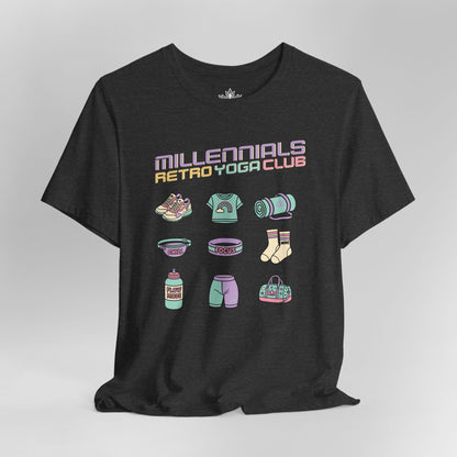 Millennials Club – Retro Yoga Essentials Tee