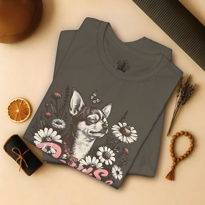 Paws & Breathe – Mindful Floral Dog Tee