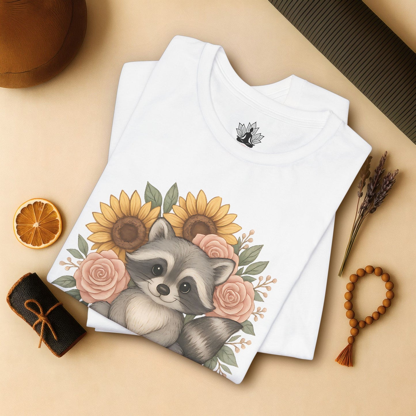 A Savasana Mood – Cute Raccoon Yoga Tee