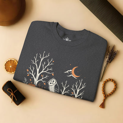 Namaste Forest Owl Halloween Edition Sweatshirt