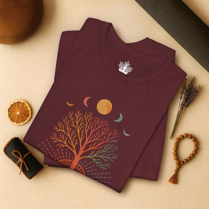 Mystic Roots Rising - Lunar Mandala Tee