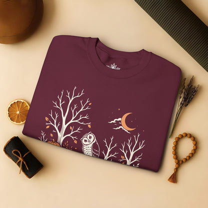 Namaste Forest Owl Halloween Edition Sweatshirt