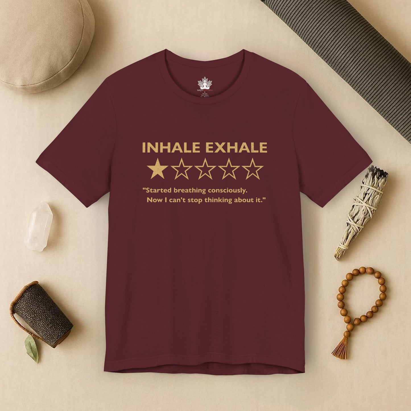 Inhale Exhale Review – Funny Mindful Tee