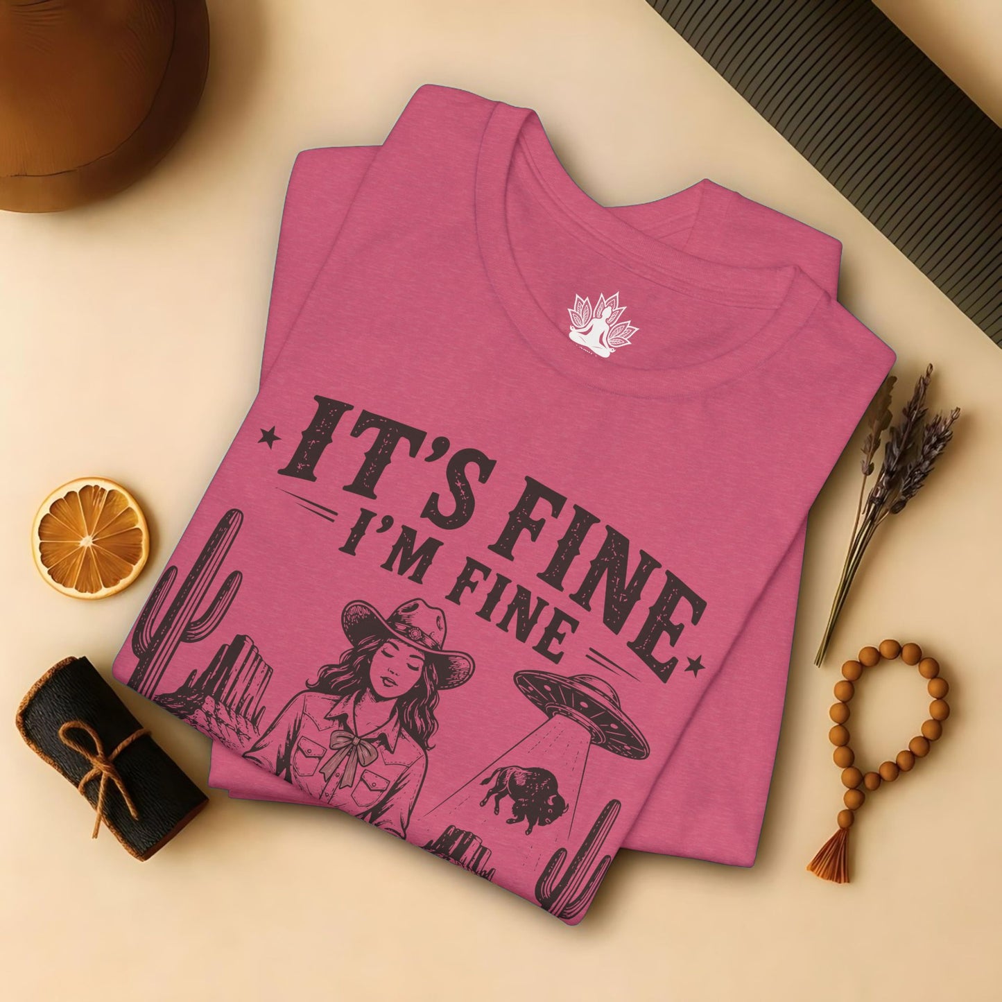 Everything Is Fine Cowgirl UFO Tee