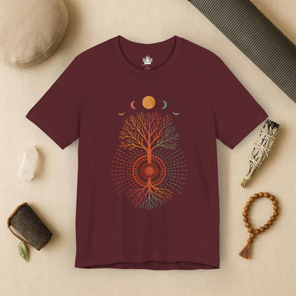 Mystic Roots Rising - Lunar Mandala Tee