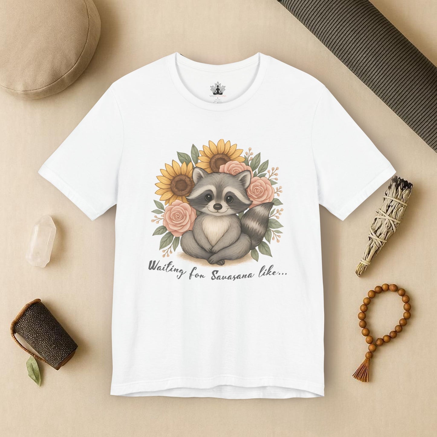 A Savasana Mood – Cute Raccoon Yoga Tee