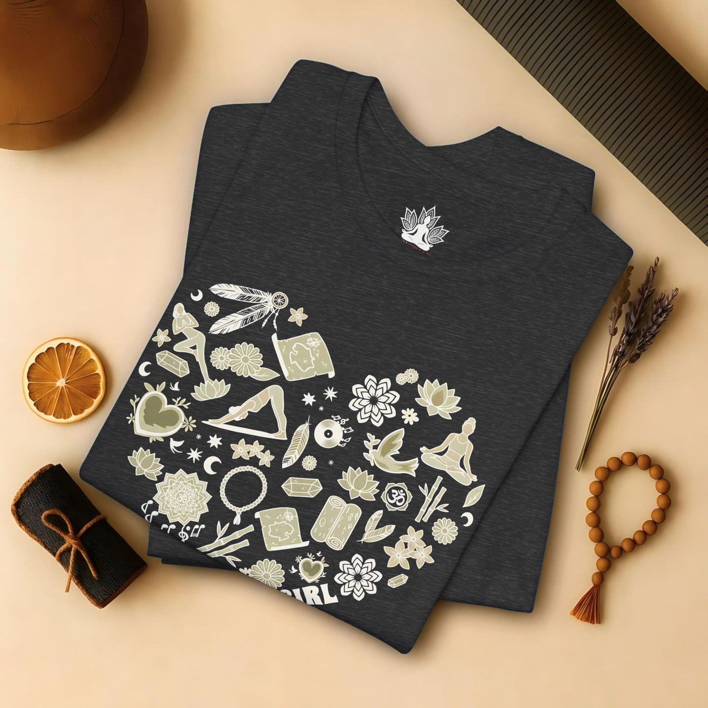 Yoga Girl Boho Heart – Mindful Yoga Tee