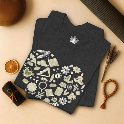 Yoga Girl Boho Heart – Mindful Yoga Tee