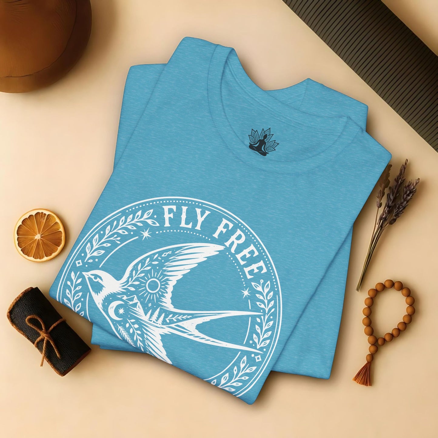 Fly Free, Little Bird Badge Tee