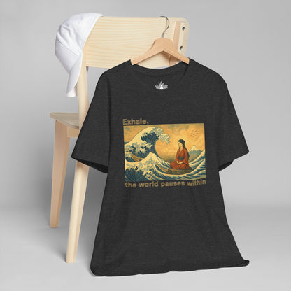 Exhale – Mindful Japanese Wave Men Tee