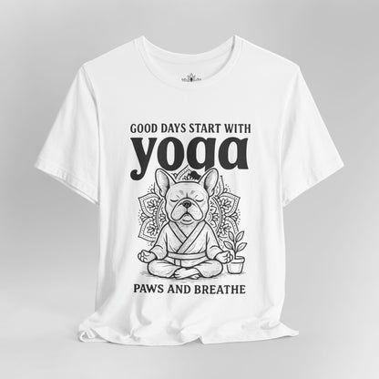 French Bulldog Yoga - Good Vibes Men Tee