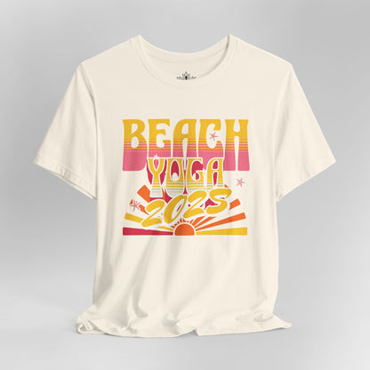 Beach Sunrise – Retro Yoga Retreat Tee