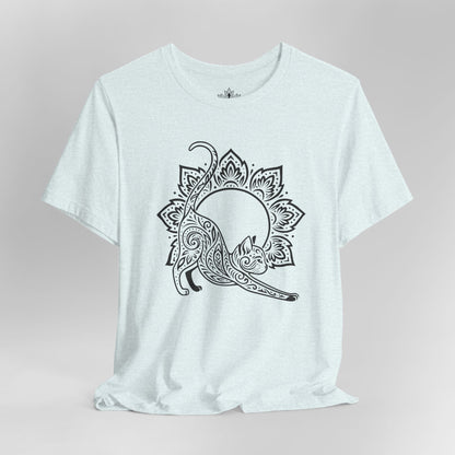 Cat & Mandala - Spiritual Boho Tee