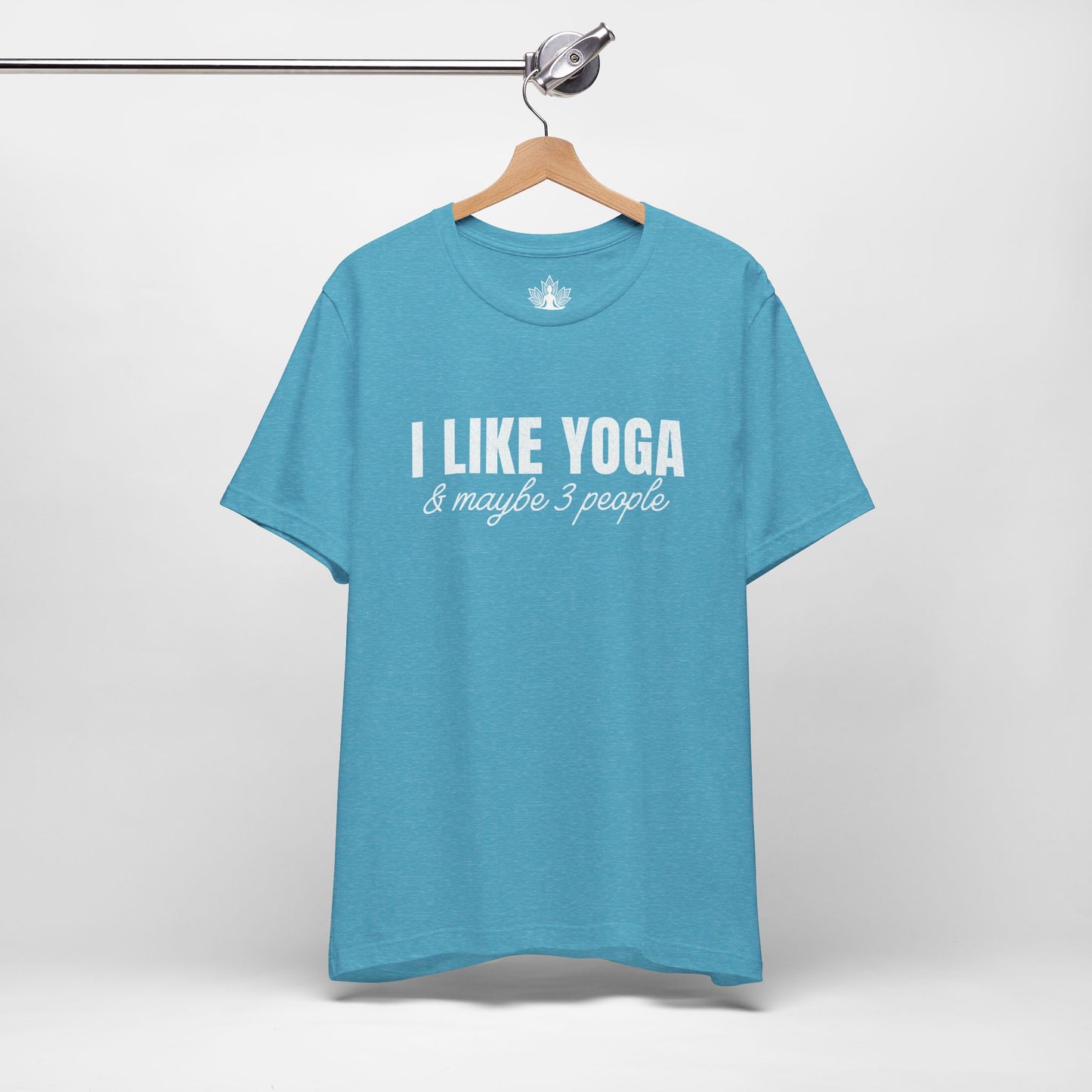 I Like Yoga & Maybe 3 People - Funny Men Tee