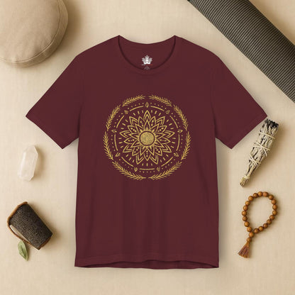 Golden Mandala – Sacred Balance Tee