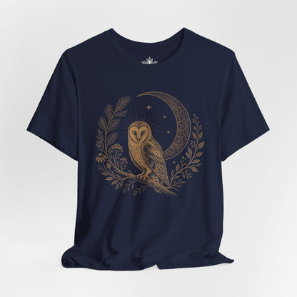 Barn Owl Mandala Moon Tee