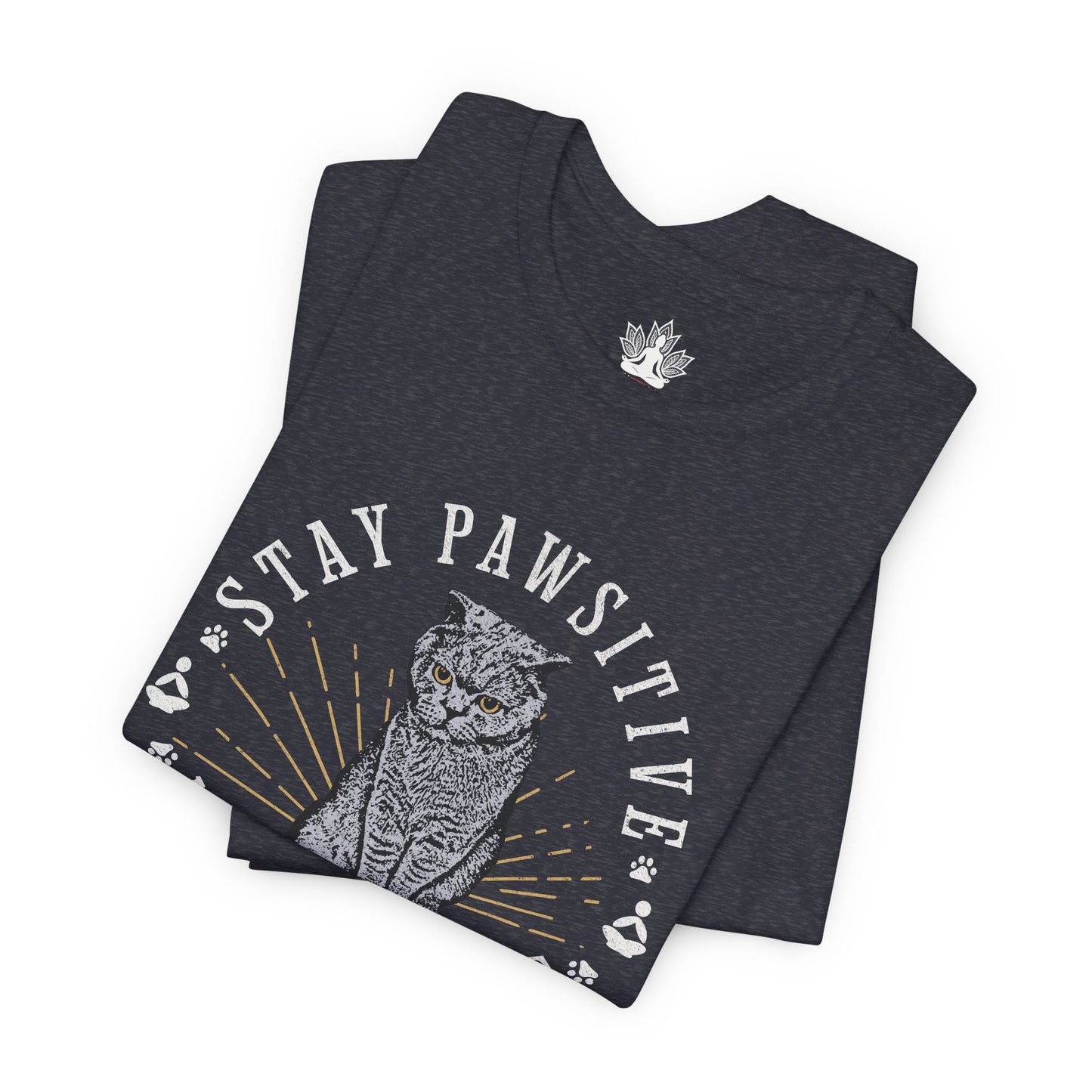 Stay Pawsitive Nameowste – Funny Cat Yoga Men Tee