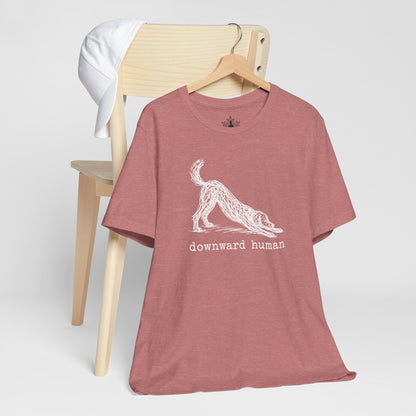 Line Art Downward Human Men Tee