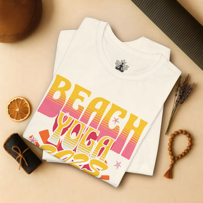 Beach Sunrise – Retro Yoga Retreat Tee