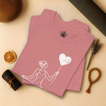 Let Love Rise – Line Art Valentine Tee
