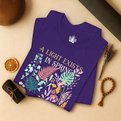 A Light Exists In Spring - Floral Joyful Tee