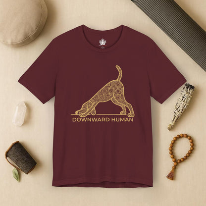 Downward Human – Mandala Dog Yoga Tee