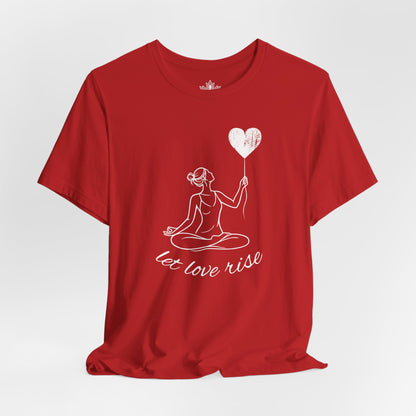 Let Love Rise – Line Art Valentine Tee