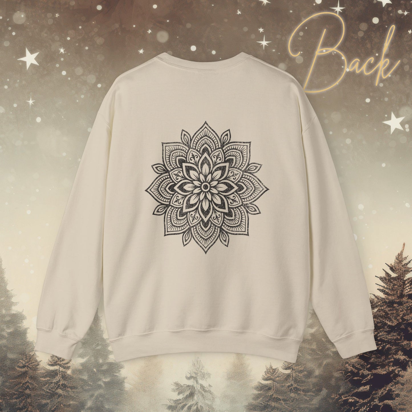Cozy Breathe Sweatshirt - Mandala Back Print