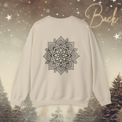 Cozy Breathe Sweatshirt - Mandala Back Print