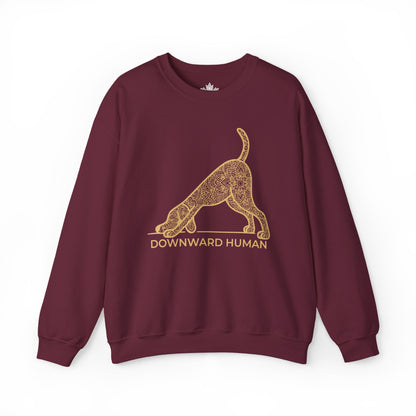 Sweat-shirt Downward Human - Mandala Dog