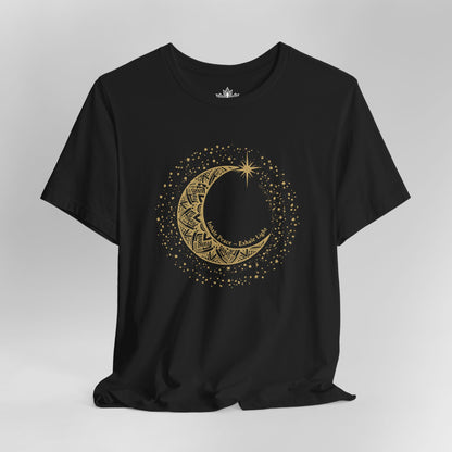 Inhale Peace Exhale Light - Mandala Moon Tee