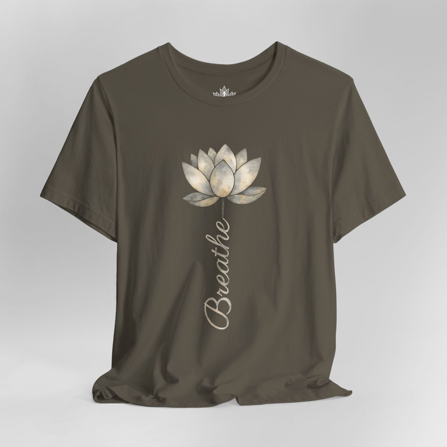 Breathe - White Lotus Bloom Tee