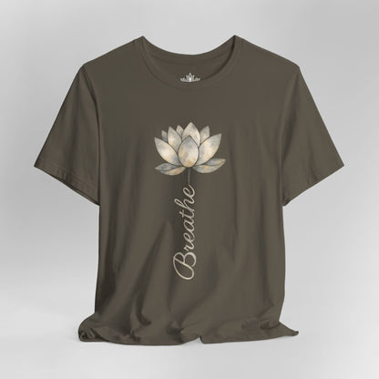 Breathe - White Lotus Bloom Tee